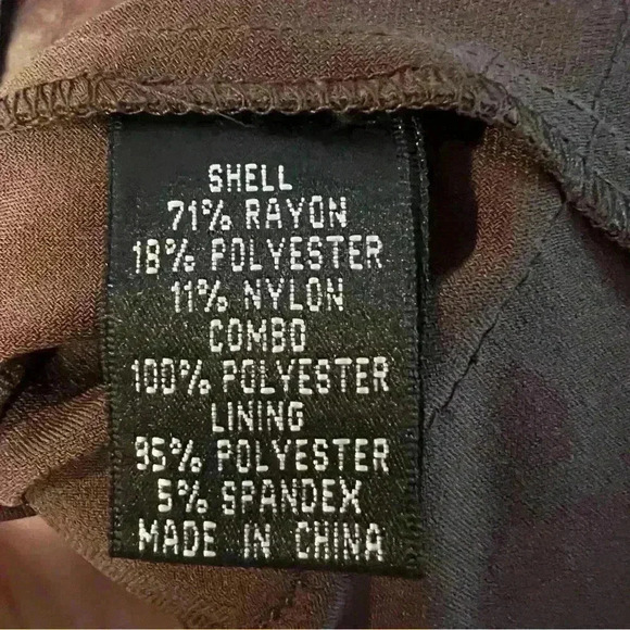 Adrianna Papell Smoky Charcoal Brown Tiered Dress Formal Wedding Guest Size 10 - Picture 5 of 7